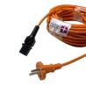 Câble d alimentation compatible pour aspirateur Nilfisk VP300, VP600, SALTIX 10, 107402901, 107402676 - TENNANT V6... Longueur 15m