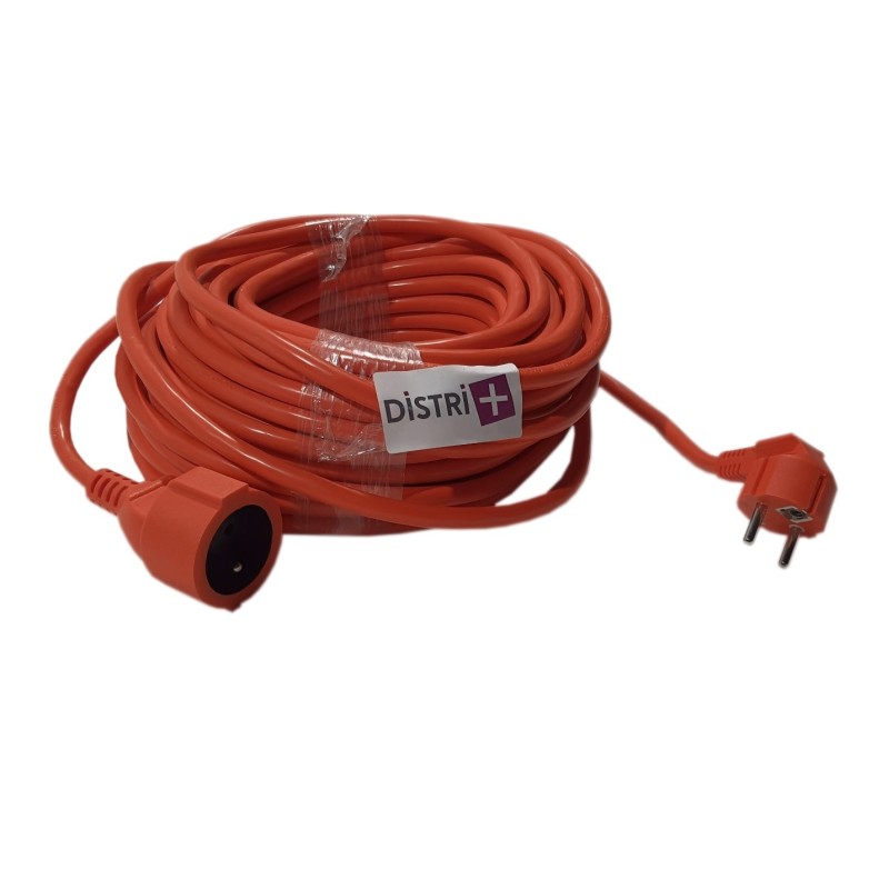 RALLONGE PROLONGATEUR ORANGE H05VVF 3*2.5 - LONGUEUR 25M