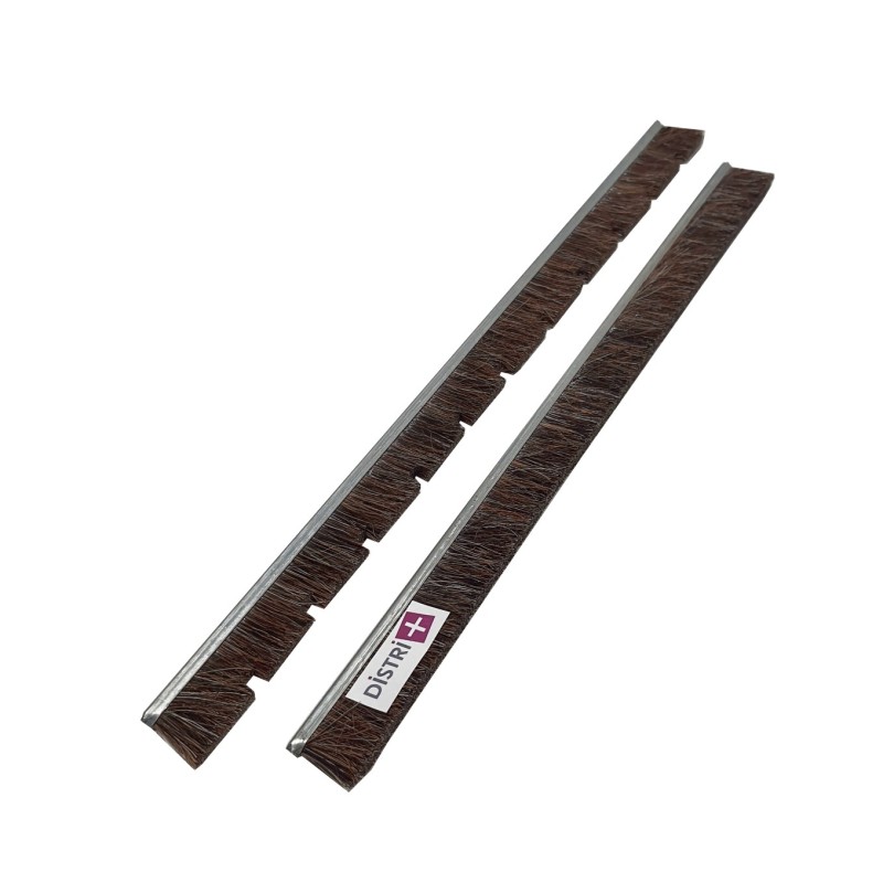 Jeu de 2 bandes brosse en crin de cheval pour suceur d aspirateur en plastique de largeur 36cm