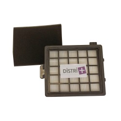 Filtre Hepa + filtre moteur compatible avec aspirateurs Philips Easylife FC8140 à FC8149 - Alternative pour référence d origine FC8071/01, 422245946161