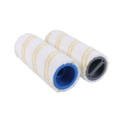 2 rouleaux microfibre jaunes pour aspirateur / nettoyeur de sol Karcher EWM2, FC3, FC5 et FC7 . Alternative pour référence d origine 20550060, 2.055-006.0