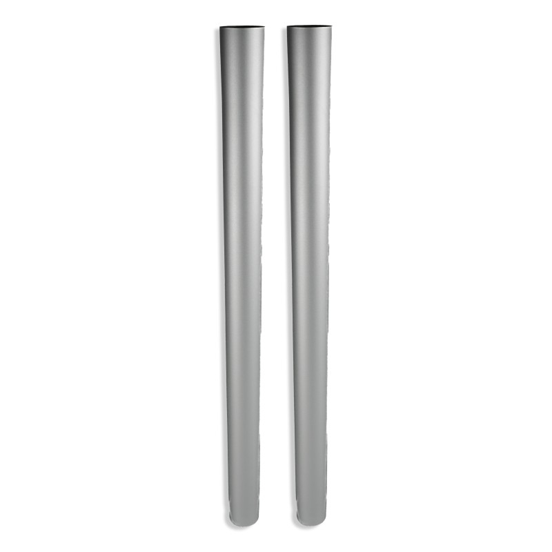 Lot de 2 tubes en alu pour aspirateur - Diamètre : 38mm - Longueur 565mm