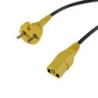 Câble d alimentation d origine pour aspirateur KARCHER : T 7/1, T 10/1. Référence d origine Karcher : 6.649-743.0, 66497430. Sur commande.