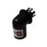 Embout de flexible côté cuve compatible pour aspirateur AEG BOOGIE, COMFORT 1100... - SINGER T11, T15, COCKTAIL, JUNIOR...