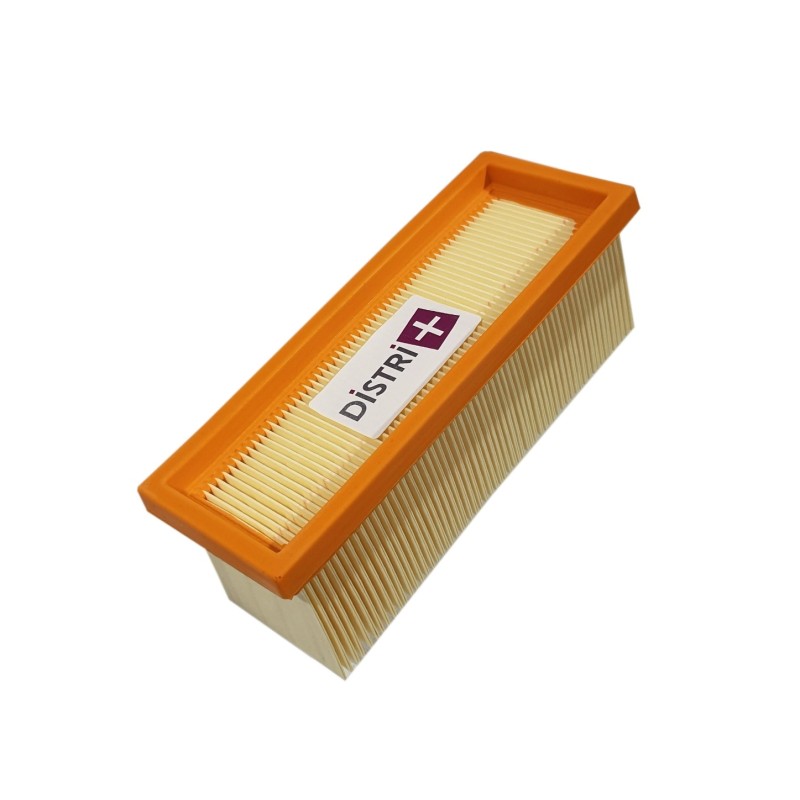 Filtre plissé plat pour aspirateur Karcher K2501, K2601, K2701, K2801, K3001 SE2001, SE5100, SE6100, 6.414-498.0.- Lot de 1 filtre