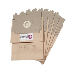 Sac aspirateur compatible avec BAUKNECHT - ROWENTA DYMBO, RS005, RS007, ZR74.5 - DE LONGHI QUICK ... - La pochette de 5 sacs pa