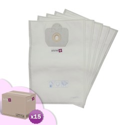 Sac aspirateur compatible avec Taski : Vento 8, Baby Bora, Bora... - Carton de 15 pochettes de 5 sacs microfibre