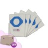 Sac aspirateur compatible avec NILFISK GM80, GM90, GA70, GA71, GD90, GS80, GS90... - Carton de 10 pochettes de 5 sacs microfibre