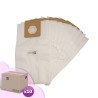 Sac aspirateur compatible avec Argos 966, 1404, 1183, 1415 - ICA Soteco : BOX, Base 101, G16P, GP1/16 ECO B, GP1/18 ECO B, SA148, Yes 202, Yes Box, Yes Pro. etc. - Carton de 10 pochettes de 10 sacs microfibre