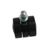 Roulette double noire pour aspirateur Numatic - Référence d'origine et authentique 2040000