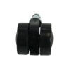Roulette double noire pour aspirateur Numatic - Référence d'origine et authentique 2040000